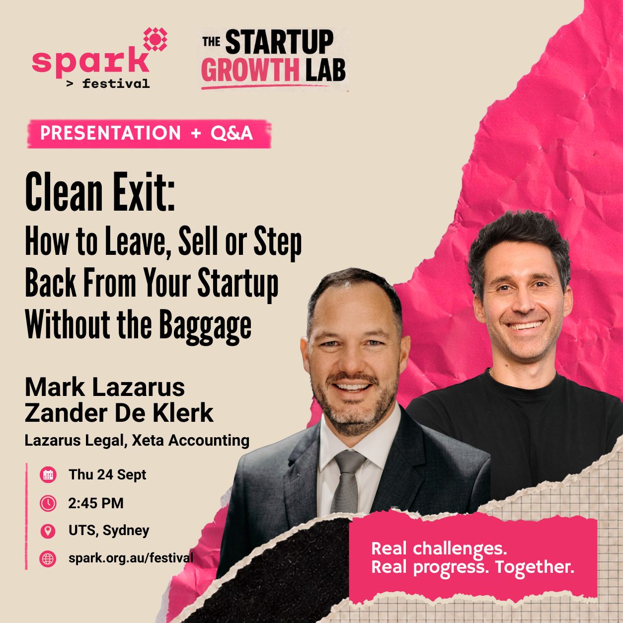 Mark Lazarus speaking at Spark Festival 2026, September 2026
